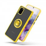 Wholesale Tuff Slim Armor Hybrid Ring Stand Case for Motorola Moto G Play 2021 (Yellow)